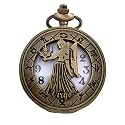 Zodiac Sign Pocket Watch Bike Key Chain with Key Ring Men &amp; Woman Gift Key Chain