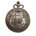 Zodiac Sign Pocket Watch Bike Key Chain with Key Ring Men &amp; Woman Gift Key Chain