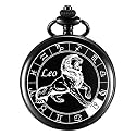 Zodiac Sign Pocket Watch Bike Key Chain with Key Ring Men &amp; Woman Gift Key Chain
