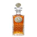 GT Heritage Decanter with 3D Stopper | 25 OZ Liquor Pourer | Expertly Crafted Pewter Glass