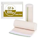 GT Premium Elastic Bandage Wrap (6" 2 Pack) - Hook &amp; Loop Fasteners at Both Ends - Latex Free Hypoallergenic Compression Roll - Reusable Bandages for Waist, Legs, Elbow &amp; Knee Wrap
