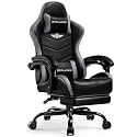 GTPLAYER Gaming Chair for Adults, Computer Chair with Footrest, Gray