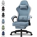 GTPLAYER Gaming Chair, Computer Office Chair with Pocket Spring Cushion, Linkage Armrests and Footrest, High Back Ergonomic Computer Chair with Lumbar Support Task Chair with Footrest