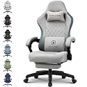 GTPLAYER Gaming Chair, Computer Office Chair with Pocket Spring Cushion, Linkage Armrests and Footrest, High Back Ergonomic Computer Chair with Lumbar Support Task Chair with Footrest