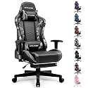 GTPLAYER Gaming Chair with Footrest, Ergonomic Computer Game Desk Chair, Reclining Gaming Chair Seat Height Adjustment, Swivel Rocker with Headrest and Lumbar (Camouflage)