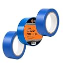 GTSE 2 inch x 108 ft Blue PVC Vinyl Floor Tape, Safety Marking Tape, 3 Rolls, 6 mil Thick, Suitable for Dance Floors, Gyms, Warehouses, Sports Facilities
