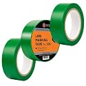 GTSE 2 inch x 108 ft Green PVC Vinyl Floor Tape, Safety Marking Tape, 3 Rolls, 6 mil Thick, Suitable for Dance Floors, Gyms, Warehouses, Sports Facilities
