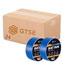 GTSE Blue Duct Tape, 2 Inches x 55 Yards (164 ft), Heavy Duty, Waterproof Repair Tape for Indoor or Outdoor Use, 24 Rolls