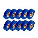 GTSE - Blue Electrical Tape 10 Rolls, 3/4in x 66ft, UL/CSA Listed