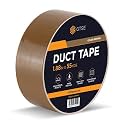 GTSE Brown Duct Tape, 2 in x 55 yd (164 ft), Heavy Duty Waterproof Repair