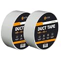GTSE White Duct Tape, 2 in x 55 yd (164 ft), Heavy Duty Waterproof, 2 Rolls