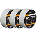 GTSE White Duct Tape, 2 in x 55 yd (164 ft), Heavy Duty Waterproof, 3 Rolls