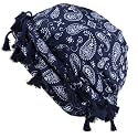 Gturytr Turban for Men Vintage Twist Head Wraps Durag Satin Lined Halo Turban for Women Modal and Satin Scarf Tie