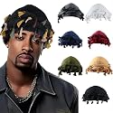 Gturytr Turban for Men Vintage Twist Head Wraps Durag Satin Lined Halo Turban for Women Modal and Satin Scarf Tie