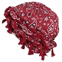 Gturytr Turban for Men Vintage Twist Head Wraps Durag Satin Lined Halo Turban for Women Modal and Satin Scarf Tie