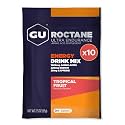 GU Energy Roctane Energy & Hydration Drink Mix, Tropical Fruit, 10 Single Serving Packets