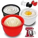 Silicone Bowl Liners for 5 Qt KitchenAid Mixers, 3 Liners with Lid