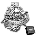 Guardian Angel Visor Clip Car Guardian Angel Medal Accessories Bless Driving Safety Religious Gift for Parent, Family, Friend, Driver (1)