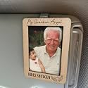 Guardian Angel Visor Clips for Cars, Car Angel Picture Frame With Visor Clip, Car Guardian Angel Visor Clip, Memorial Car Visor Clip With Picture, Guardian Angel For Car, Drive Safe Visor Clip