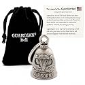 Guardian Bell Airborne Good Luck Bell w/Keyring &amp; Black Velvet Gift Bag | Motorcycle Bell | Lead-Free Pewter | Good Luck Gift to Friends &amp; Family | Bike Bell | Made in USA