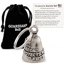 Guardian Bell Second Amendment Protects Good Luck Bell w/Keyring &amp; Black Velvet Gift Bag | Motorcycle Bell | Lead-Free Pewter | Made in USA