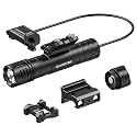 Guardtier MPL75 Weaponlight for Rifle Tactical Shooting Training, Alumium Rechargeable Led Flashlight Compatible with Mlok/Picatinny Rail Mount, High Output 2200 Lumens 3 Modes, Pressure Switch, Black
