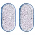 GUBB Pumice Stone For Feet Dead Skin Removal | Pedicure Tool With Rubber Grip - Removes dirt & dead cells | Great exfoliation tool | Moisturizes crack heels | Works efficiently on dry skin | Easy to hold - Pack of 2