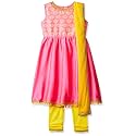 Gubbarey Girl39s Synthetic a-line Salwar Suit Set
