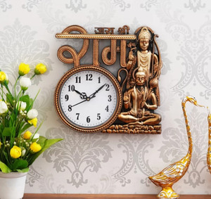gudki analog 28 cm x 28 cm wall clock multicolor with glass standard