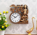Gudki Analog 28 cm X 28 cm Wall Clock (Multicolor, With Glass, Standard)