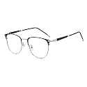 GUDVUE Blue Light Glasses, Computer/Gaming/TV/Phones Glasses for Women/men, Anti Glare/UV400/Eye Strain, Shiny Gunmetal