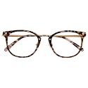 GUDVUE Blue Light Blocking Glasses for Women/Men Metal Oval Frame
