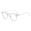GUDVUE Blue Light Blocking Glasses for Women/Men Metal Oval Frame