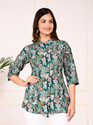 Gudwear Casual Printed Women Green Top