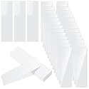 Gueevin 100 Pcs 3.15 x 10.75 Inch Self Adhesive Display Pockets Peel and Stick Clear Paper Sleeves Wall and Door Communication Clear Adhesive Sheet Protector Letter Size Plastic Sheet Protectors