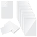 Gueevin 100 Pcs 4 X 6 Inch Adhesive Sheet Protectors Clear Plastic