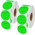 Gueevin 2000 Pcs 2 Inch Quality Control Inventory Labels Writeable