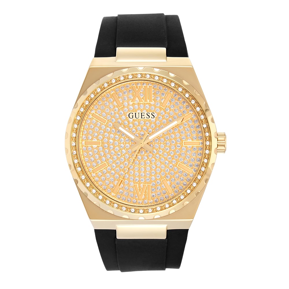 Guess Beacon Round 42mm Champagne Dial Analog Men Watch - U1471G2M ...