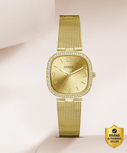 GUESS Analog Champagne Dial Womens Watch GW0354L2