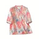 Gufrina Women39s Blush Pink Abstract Printed Western