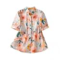 Gufrina Womens Casual Button-Down Shirt with Multicolor