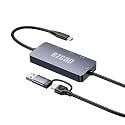 Gugxiom 4K Video Capture Card, HDMI & Type C Input to USB 3.0 Adapter, 1080p 60Hz Recorder for Gaming Live Streaming, 100W PD Charging, Low Latency Pass Through
