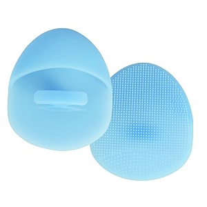 facial pore cleansing pads silicone face scrubbers soft exfoliators cleansing tool massage washing pore cleanser blackhead removing baby pet shower 1 blue