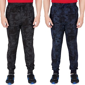 GUIDE Mens Regular Fit Printed Trackpants