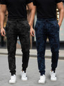 Guide Printed Men Black Dark Blue Track