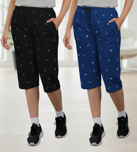 guide women black blue capri