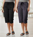 Guide Women Black, Grey Capri