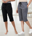 Guide Women Black, Grey Capri