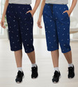 Guide Women Dark Blue, Blue Capri