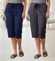 Guide Women Dark Blue, Grey Capri
